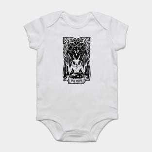 hail seitan go vegan, funny vegan slogan Baby Bodysuit